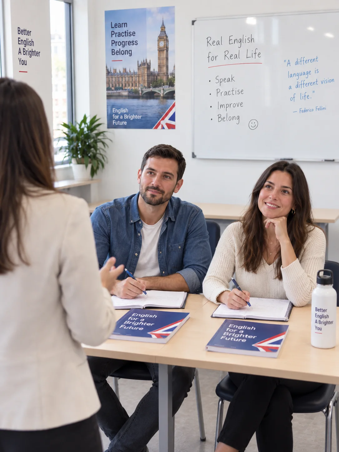 Clases de conversación en inglés para nivel B1 y B2 en Mahoya - Murcia